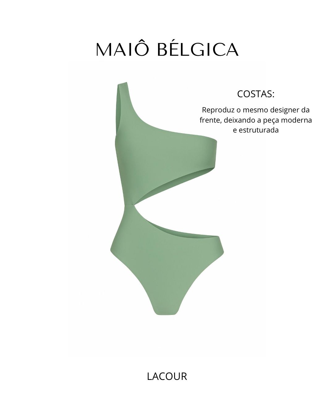 Maiô Bélgica - Sage Green - Imagem 5
